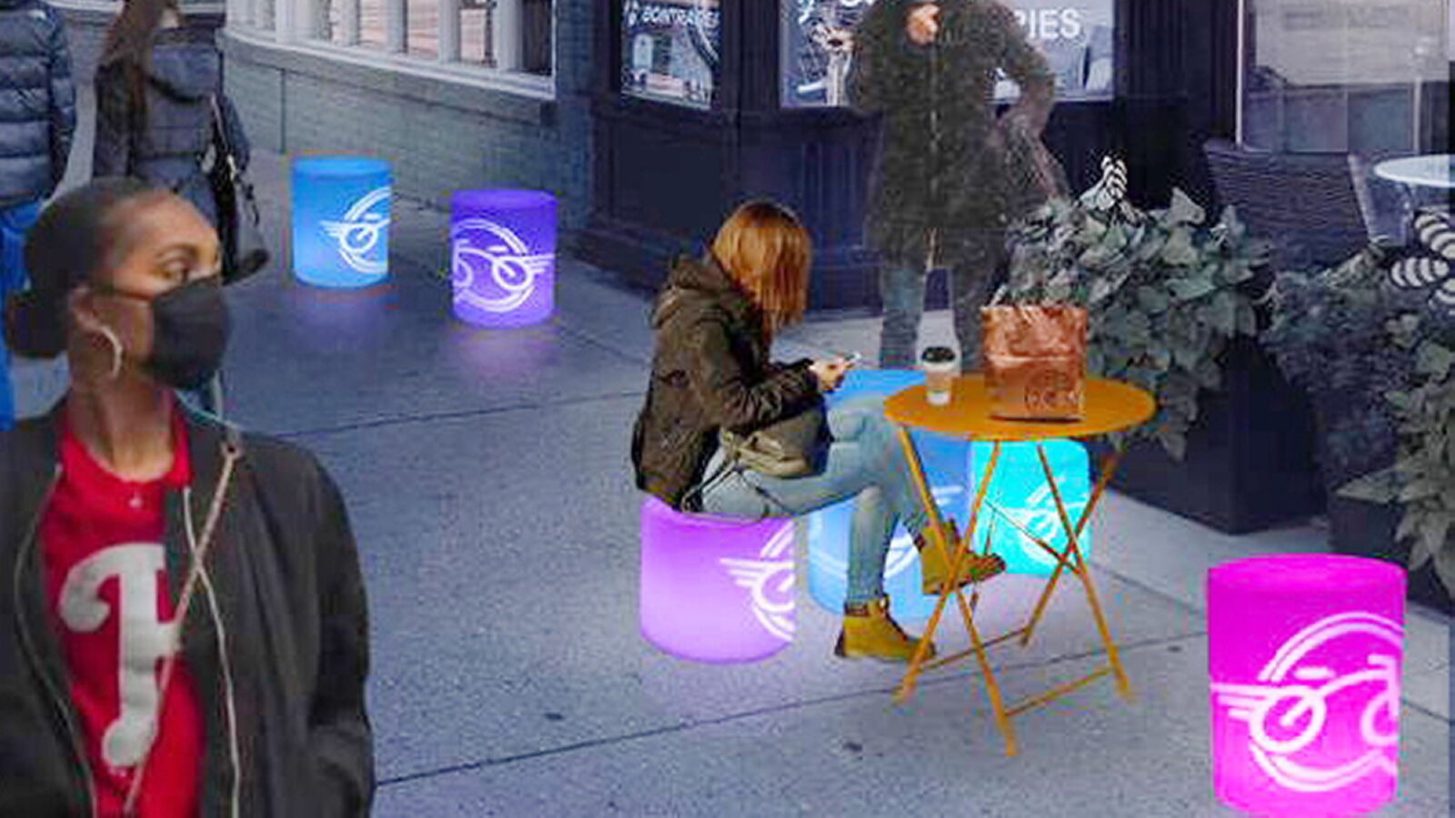 Heated glow chairs